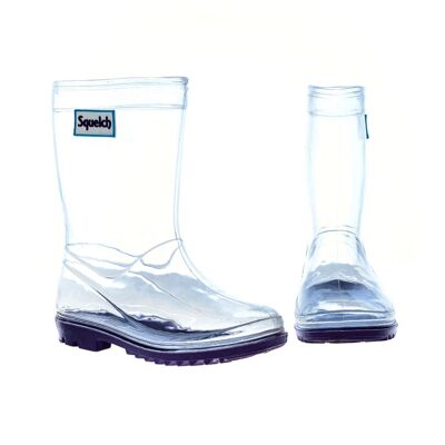 Squelch Transparent Welly Boots