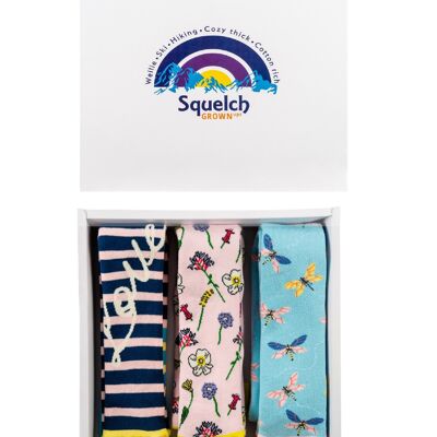 Set di tre calzini Squelch per adulti in confezione regalo 1