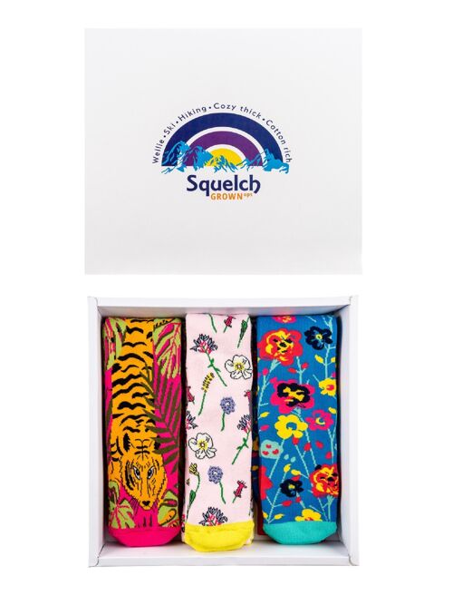 Set of Three Squelch Adult Socks in a Gift Box 5
