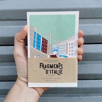 Risographie Fragments d'Italie - Lot 5 cartes postales 1