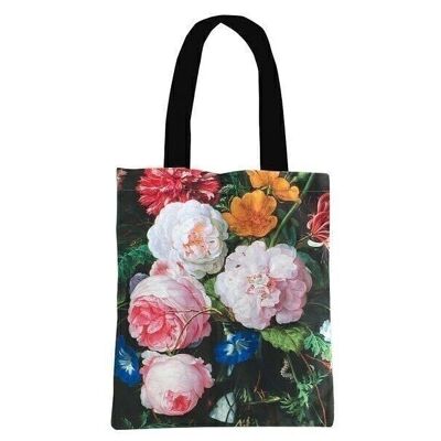Baumwoll-Einkaufstasche Luxe, De Heem, Blumenstillleben