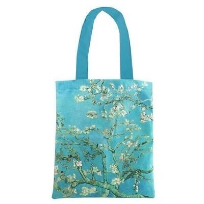 Cotton Tote Bag Luxe, Van Gogh, Almond Blossom