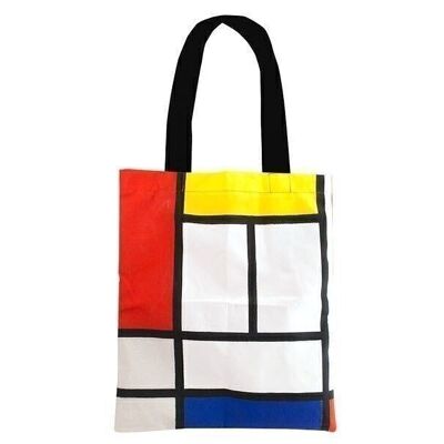 Borsa in cotone Luxe, Mondrian