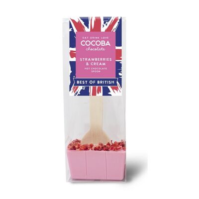 Best of British Strawberry & Cream Hot Chocolate Spoon