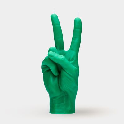 Candle Hand PEACE GREEN