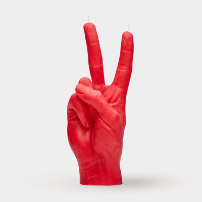 Candle Hand PEACE RED