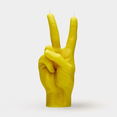 Candle Hand PEACE YELLOW