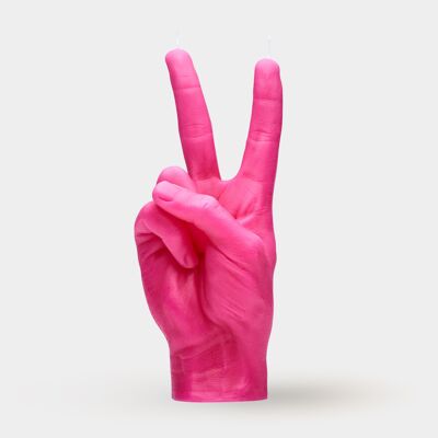 Candle Hand PEACE PINK