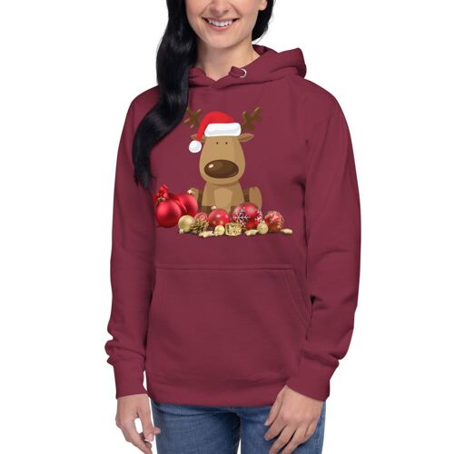 Unisex Christmas Hoodie - Maroon