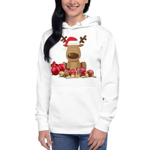 Unisex Christmas Hoodie - White