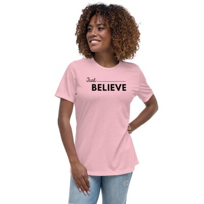 T-shirt da donna rilassata - rosa
