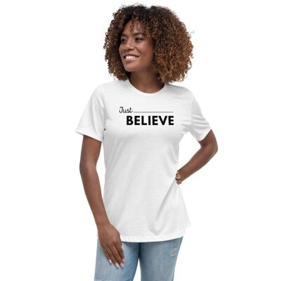 Camiseta holgada de mujer - Blanco