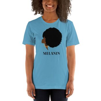 T-shirt unisexe à manches courtes - bleu océan 1