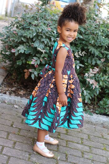 Robe enfant imprimé africain "Amy" 2