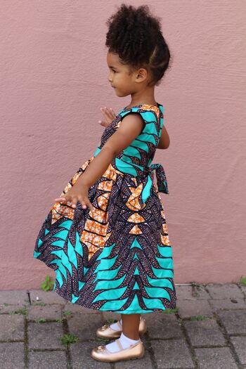Robe enfant imprimé africain "Amy" 3