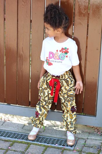 Pantalon enfant imprimé africain "Nuna" 1