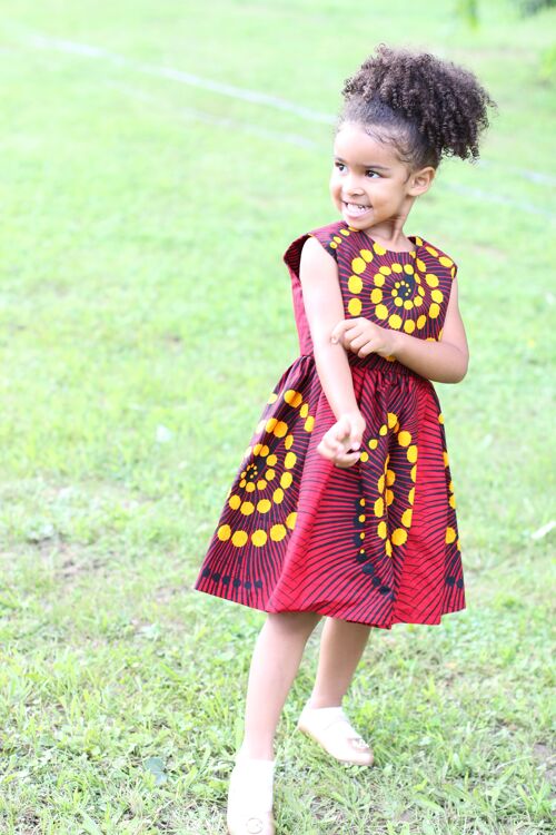 African Print "Zuzu" kids dress - 1 - 2 years