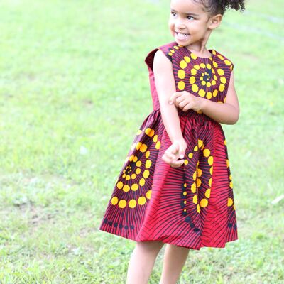 African Print "Zuzu" kids dress - 1 - 2 years