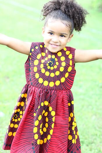 Robe enfant imprimé africain "Zuzu" - 1 - 2 ans 5