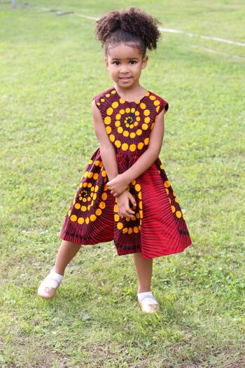 Robe enfant imprimé africain "Zuzu" - 3 - 4 ans 3