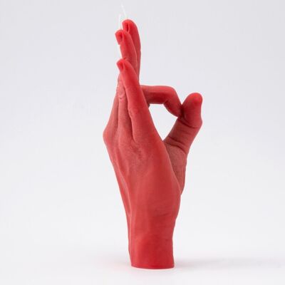 Candle Hand OK RED