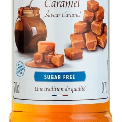 Sans sucre Caramel pour aromatiser vos boissons chaudes et cocktails de la fête des mères - Arômes naturels - 70 cl