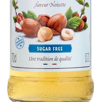 Sans sucre Noisette pour aromatiser vos boissons chaudes et cocktails de la fête des mères - Arômes naturels - 70 cl