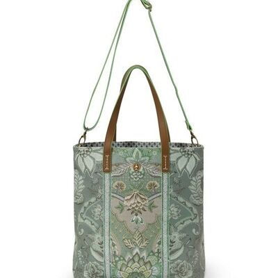 PIP - Shopper Bag - Square - Kyoto Festival - Green - 33x36x10cm