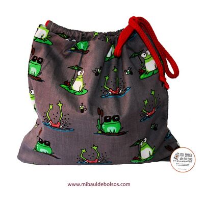 Sac à vêtements "Grenouilles"