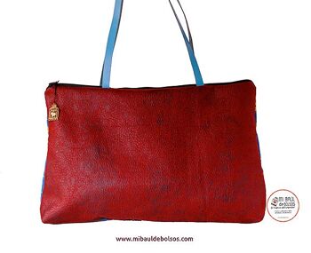 Sac en tissu africain "Bleu" 2