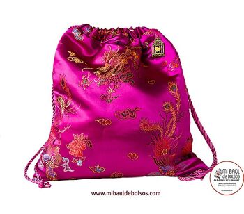 Sac seau "Shanghai" fuchsia 1