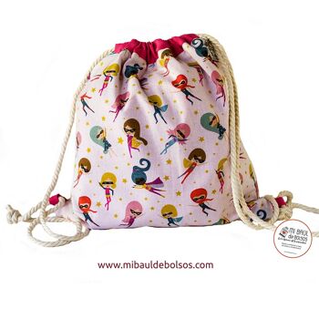 Sac à dos enfant "Superheroines" 1