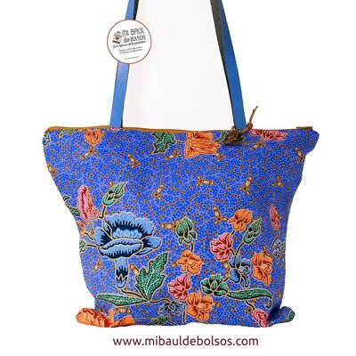 Japanische Stofftasche "Mizugi" blau