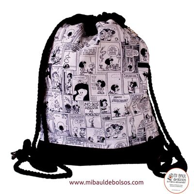 Backpack "Mafalda" comic