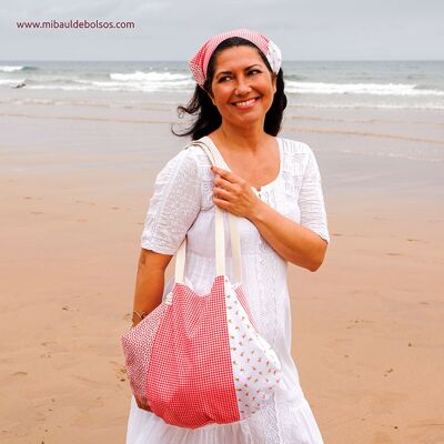 Sac de plage "Rosita" + écharpe CADEAU