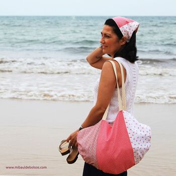 Sac de plage "Rosita" + écharpe CADEAU 2