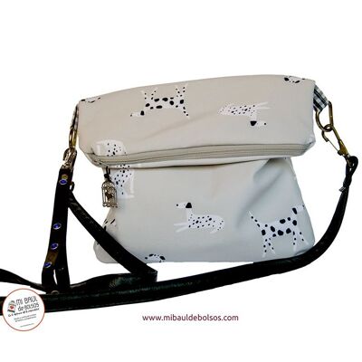 Dalmatian double strap bag