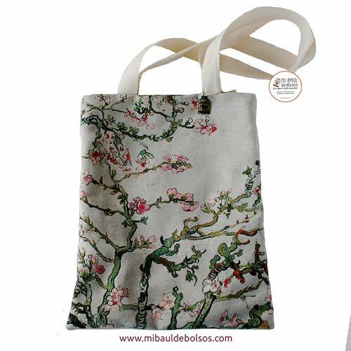 Tote Bag "Almendros en Flor" gris