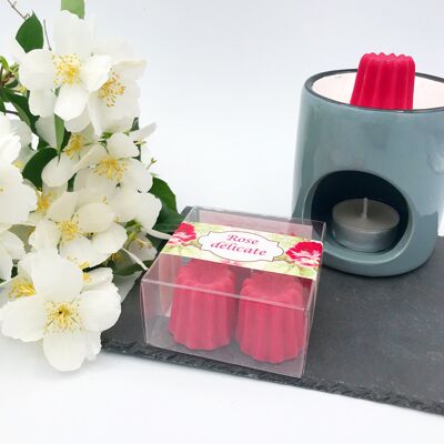 Scented fondant box of 4 Delicate pink
