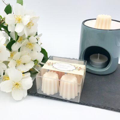 Scented fondants Box of 4 Cotton flower