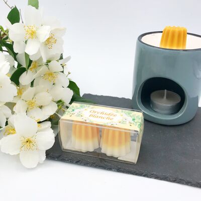 Scented fondants ballotin of 2 White Orchid