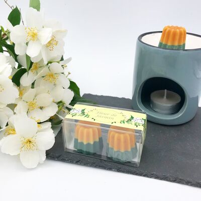 Scented fondant box of 2 Jasmine flower