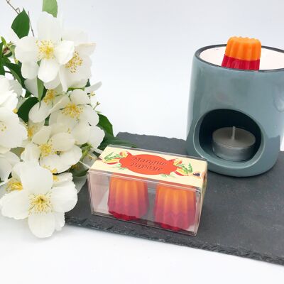 Scented fondant box of 2 Mango and papaya