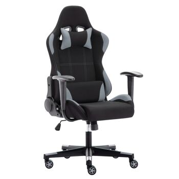 IWMH Indy Gaming Racing Chair Tissu GRIS 1