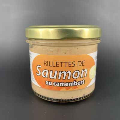 Salmon rillettes with camembert