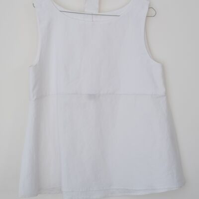 RUGIADA - Cotton sleeveless blouse