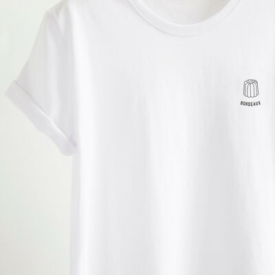 T-shirt Bordeaux - imprimé blanc
