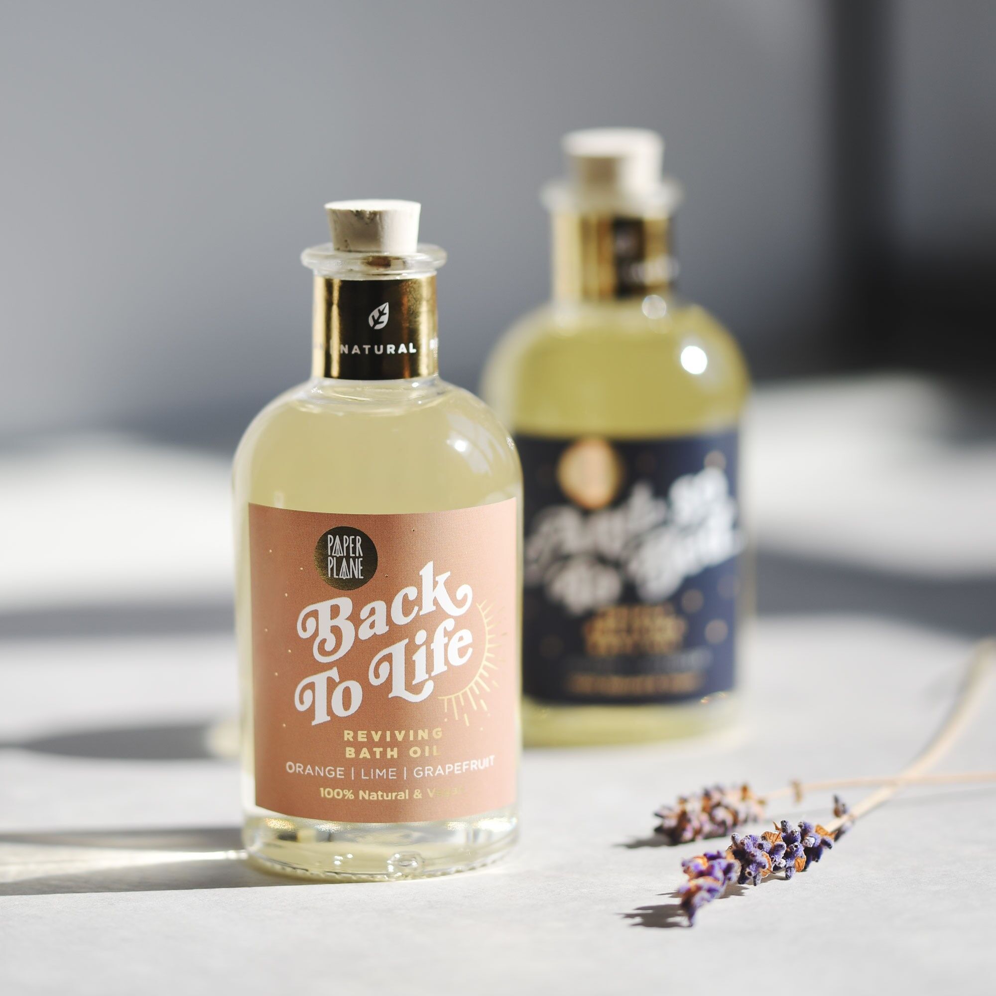 Natürliches Luxus-Badeöl - zurück zum Leben