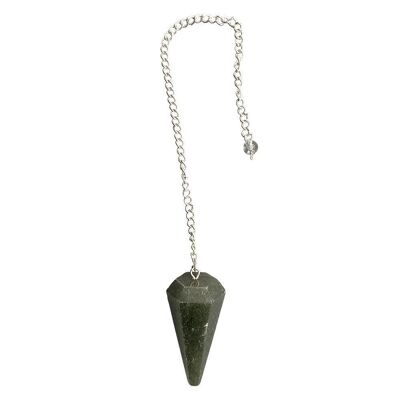 Pendulum with Chain, Green Jade