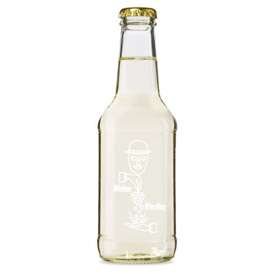 Spritz di vino Mister Riesling in moderne e semplici bottiglie di vetro da 0,25 l